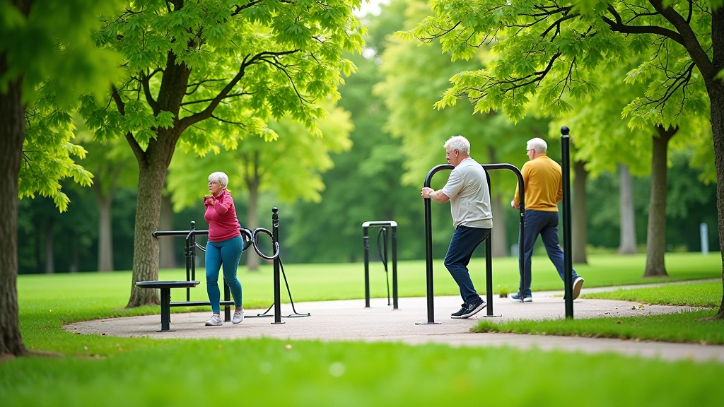 Fitnesa iekārtas parkā